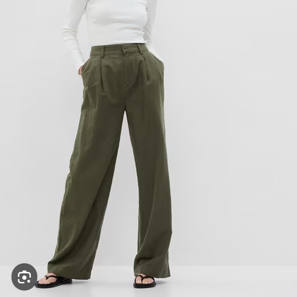 Gap Pleated Linen Cotton Pants
